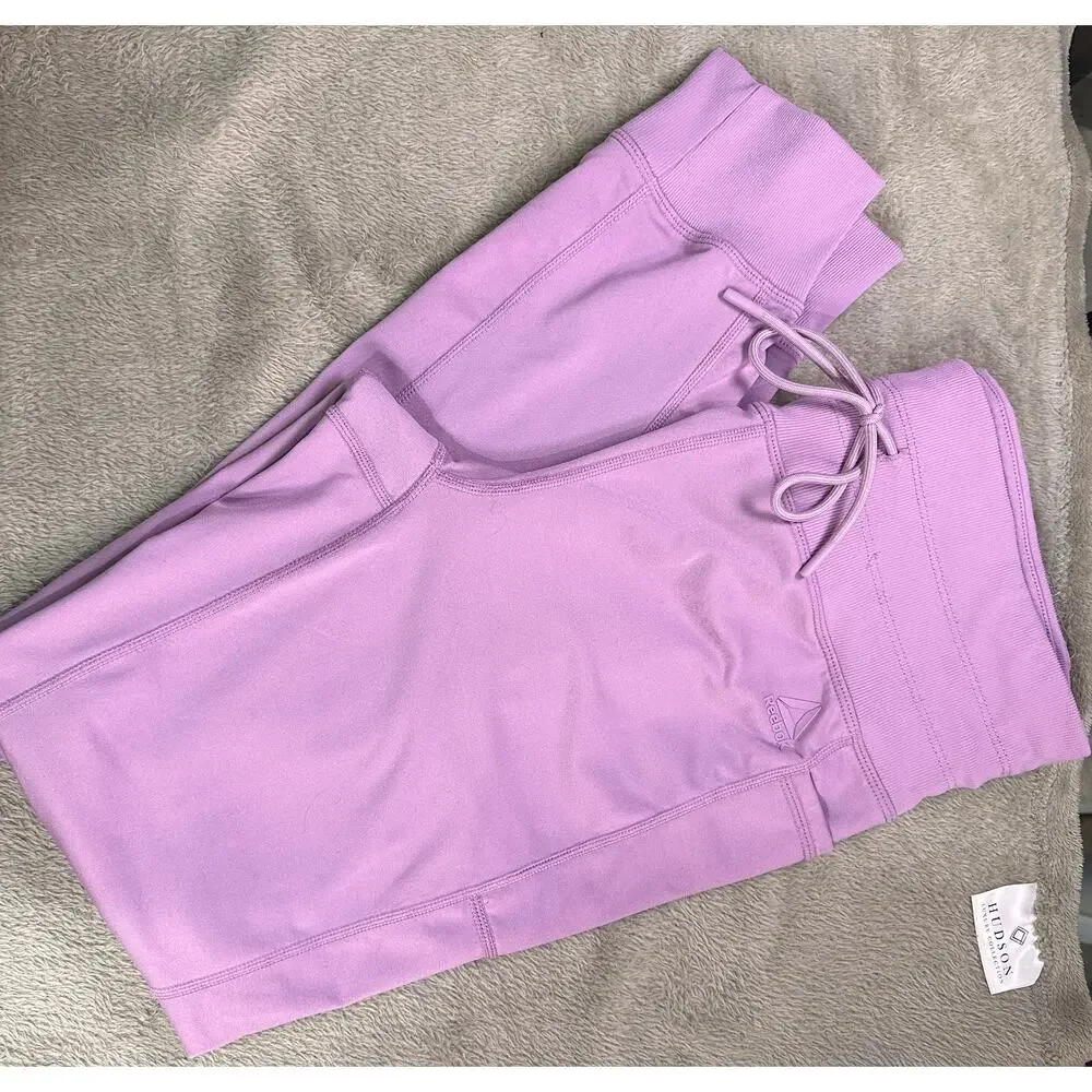 Reebok Lavender Joggers Women’s Medium Athletic Pants Drawstring - Picture 2 of 8